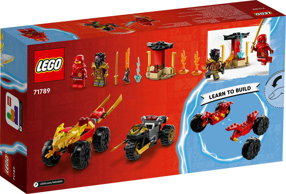 Lego® Ninjago® Kai And Ras’s Car And Bike Battle 71789 Building Toy Set (103 Pieces)