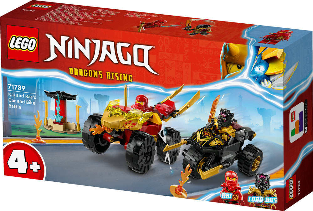Lego® Ninjago® Kai And Ras’s Car And Bike Battle 71789 Building Toy Set (103 Pieces)