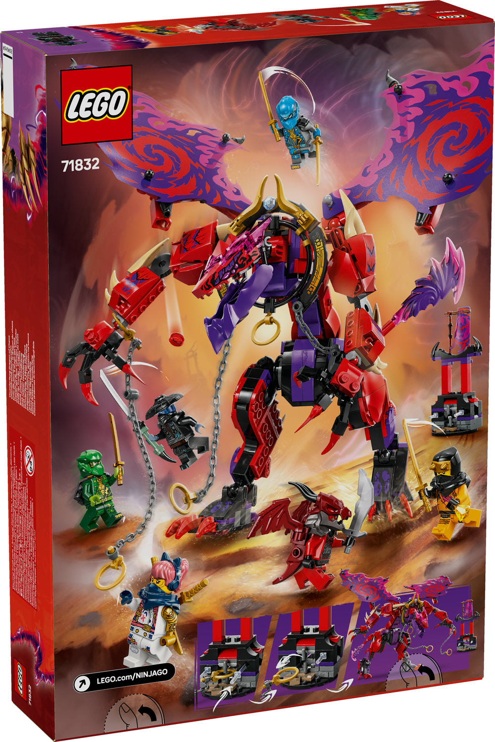 Lego Ninjago Thunderfang Dragon Of Chaos Set 71832