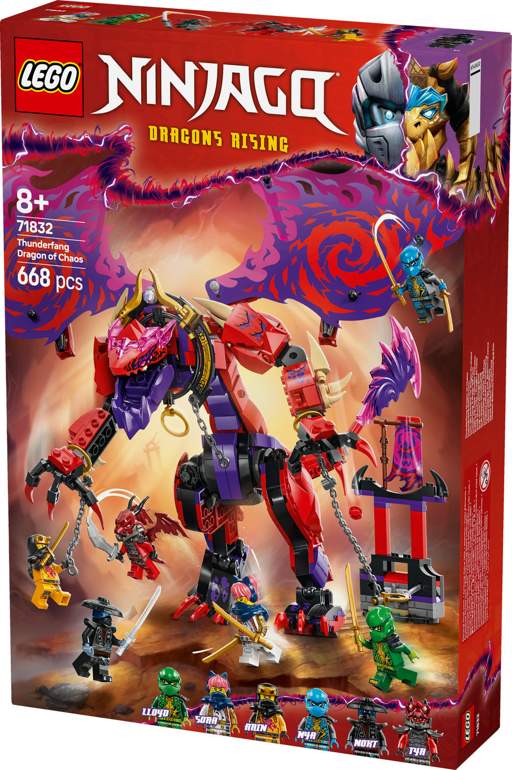 Lego Ninjago Thunderfang Dragon Of Chaos Set 71832