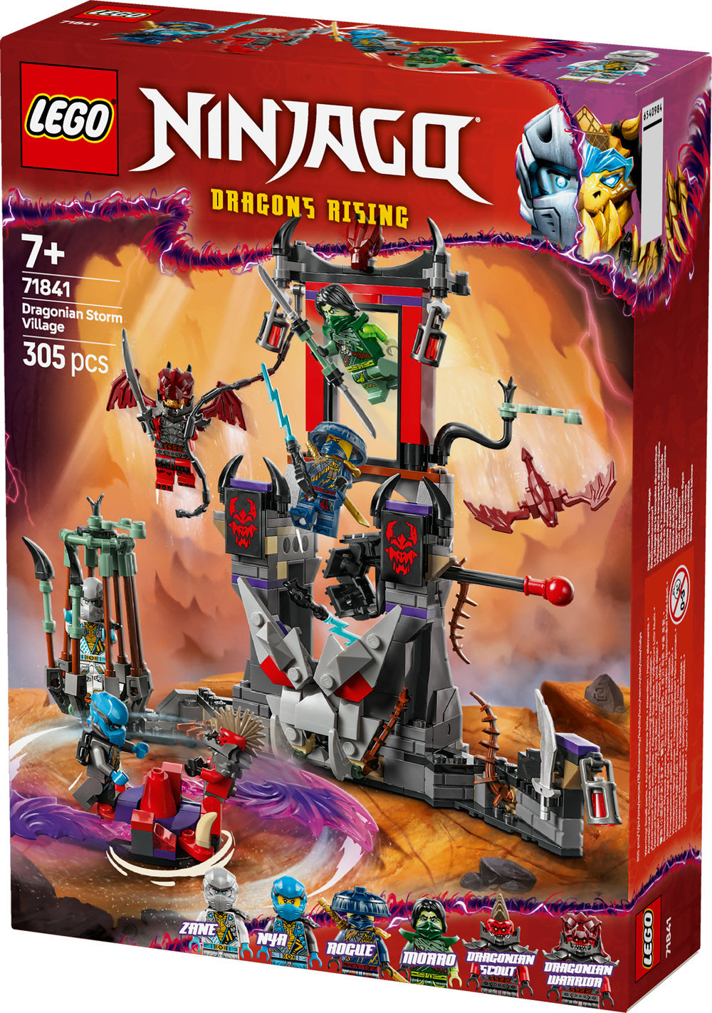 Lego Ninjago 71841 Dragonian Storm Village Set