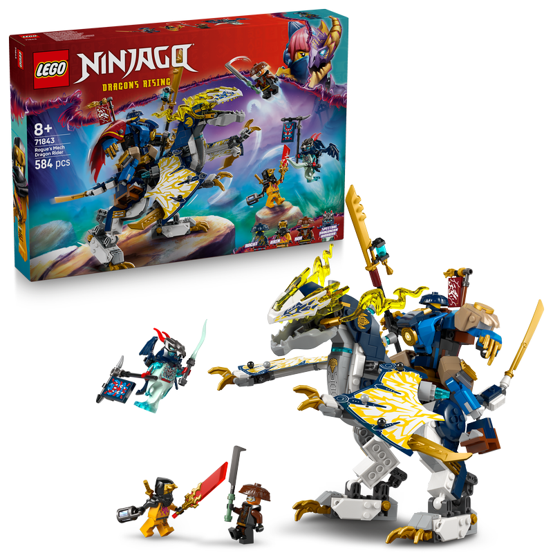 Lego® Ninjago® Rogue’s Mech Dragon Rider Ninja Toy 71843