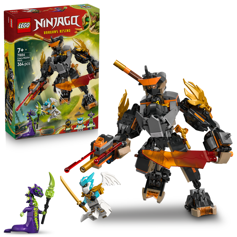 Lego® Ninjago® Cole’s Mission Mech & Dragon Zane Toys 71854