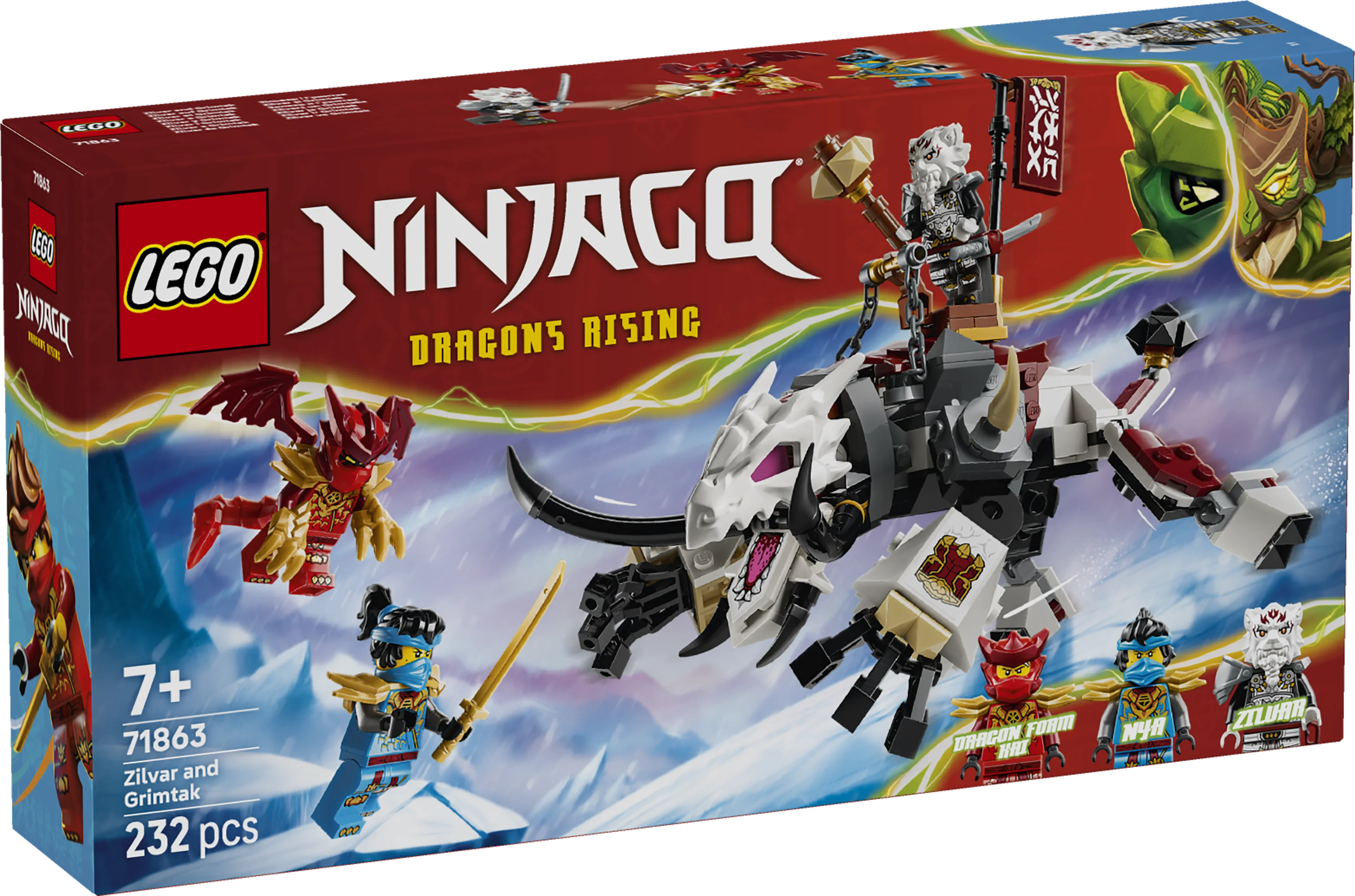 Lego Ninjago Zilvar And Grimtak The Dragon Beast 71863
