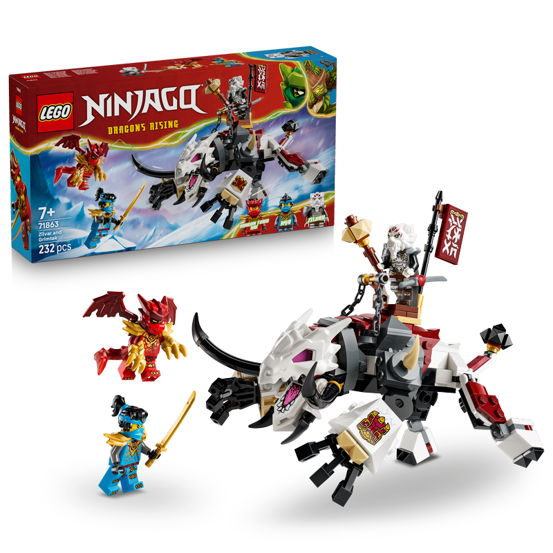 Lego Ninjago Zilvar And Grimtak The Dragon Beast 71863