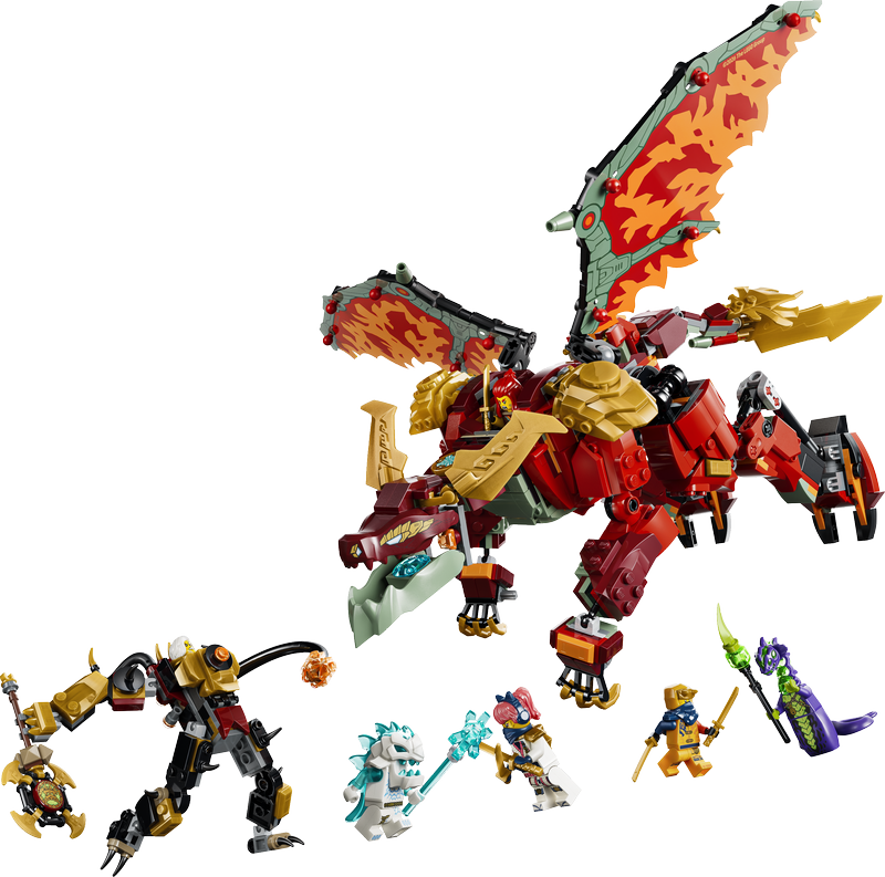 Lego Ninjago Wyldfyre's Transforming Dragon Mech 71868