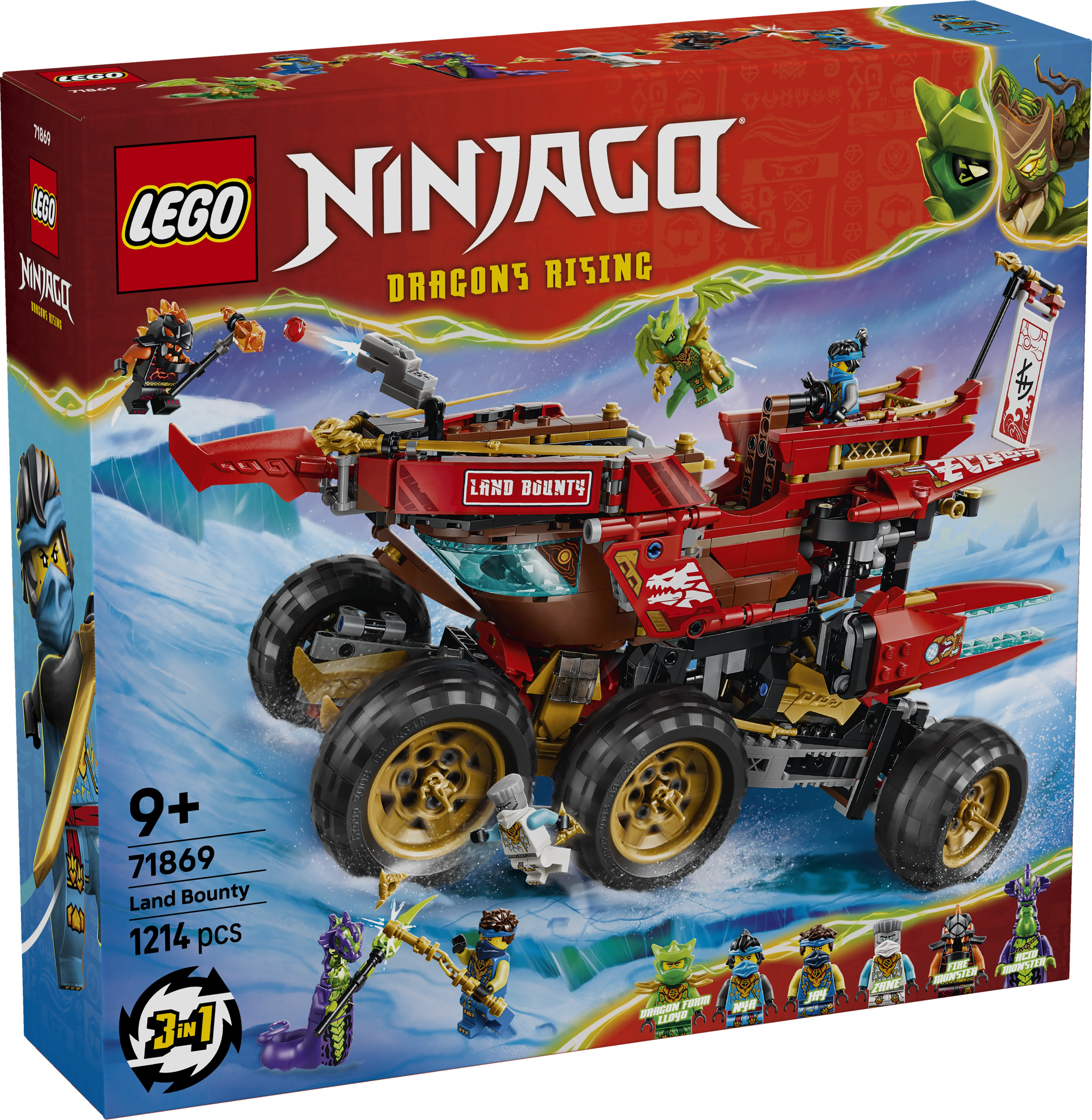 Lego Ninjago Land Bounty - 3-In-1 Toy Truck 71869