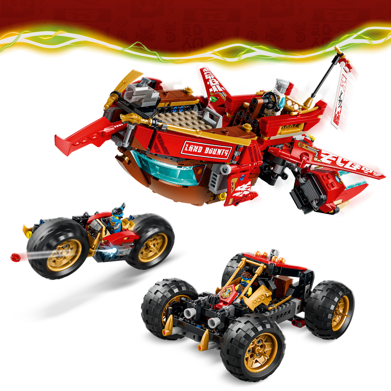 Lego Ninjago Land Bounty - 3-In-1 Toy Truck 71869