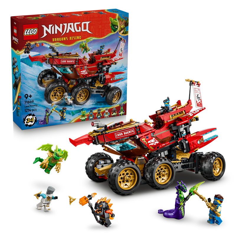 Lego Ninjago Land Bounty - 3-In-1 Toy Truck 71869