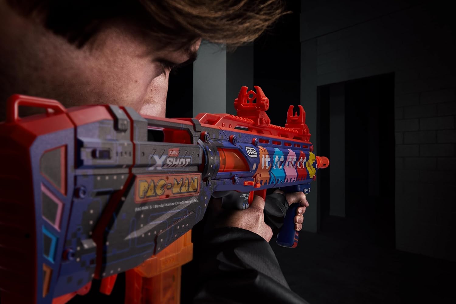 Zuru Xshot Skins Pro Series Pac-Man Long Shot (Includes 40 Darts)