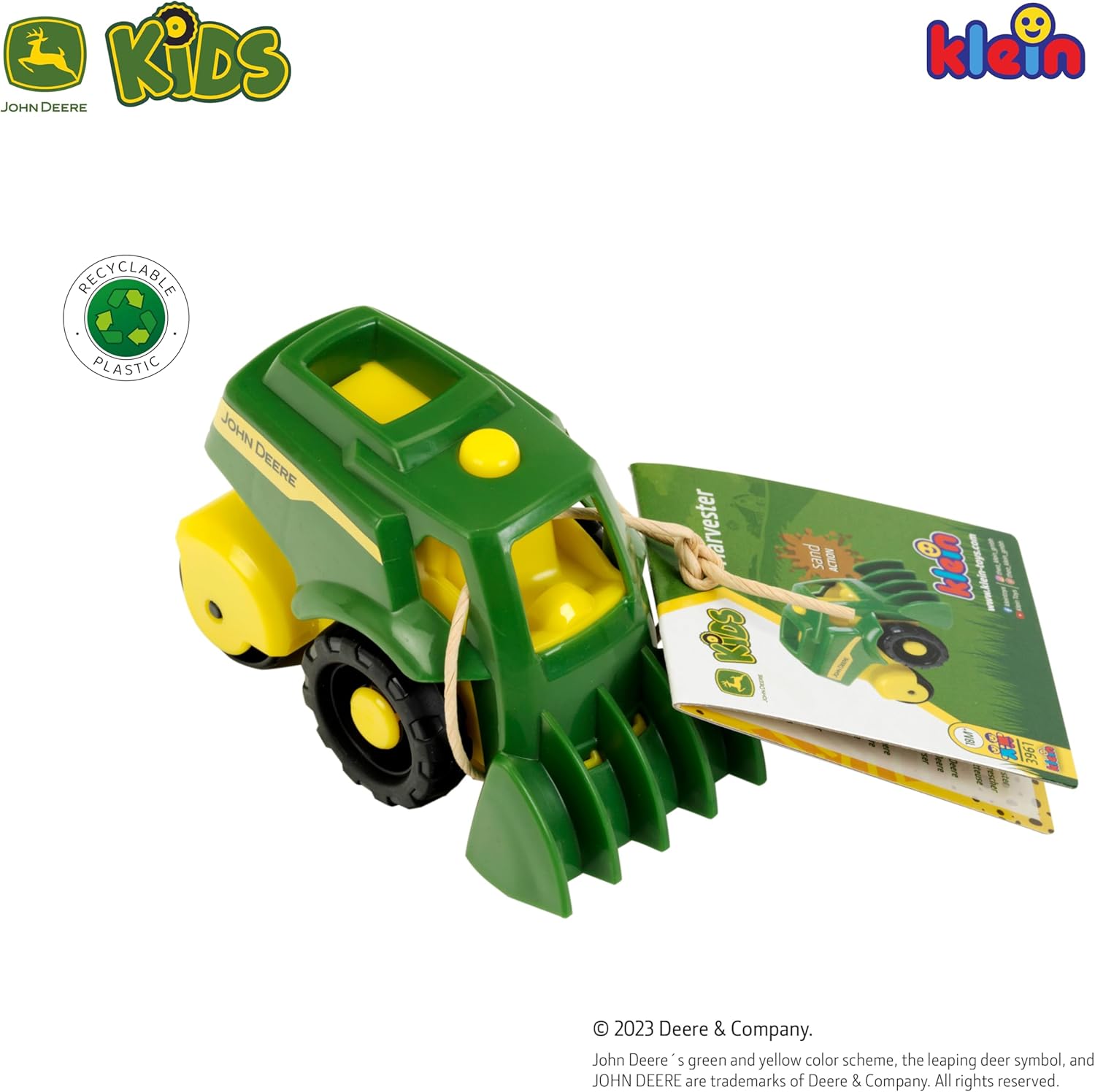 John Deere Mini Vehicles Assortment Tractor And Combine Harvester 1:50 Sturdy Sandpit Vehicle Made Of Robust, Recyclable Plastic