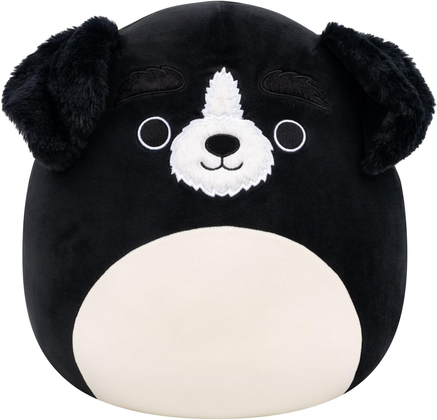 Squishmallows Original 12-Inch Paulie The Black Fuzzy Dog