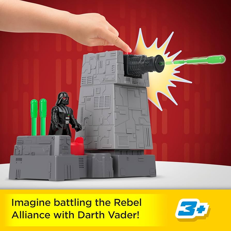 Imaginext Star Wars Death Star Turret Toy Cannon With Darth Vader
