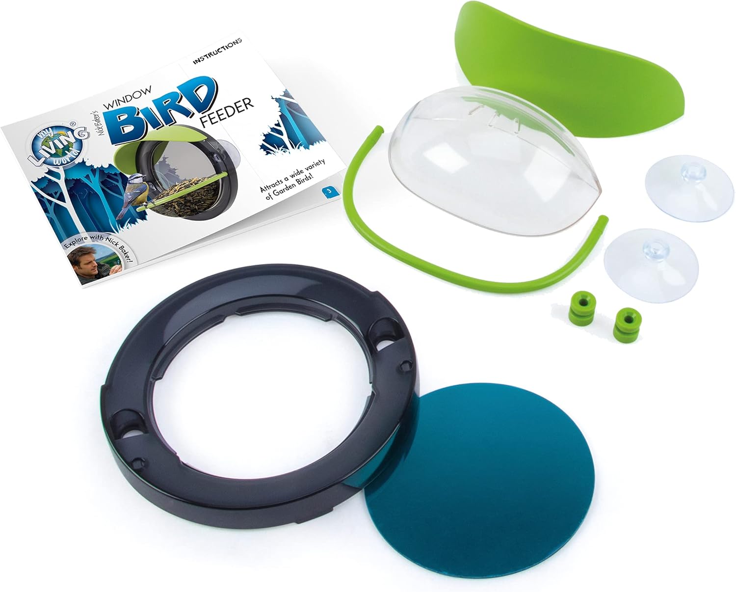 My Living World Window Bird Feeder, Multicolor