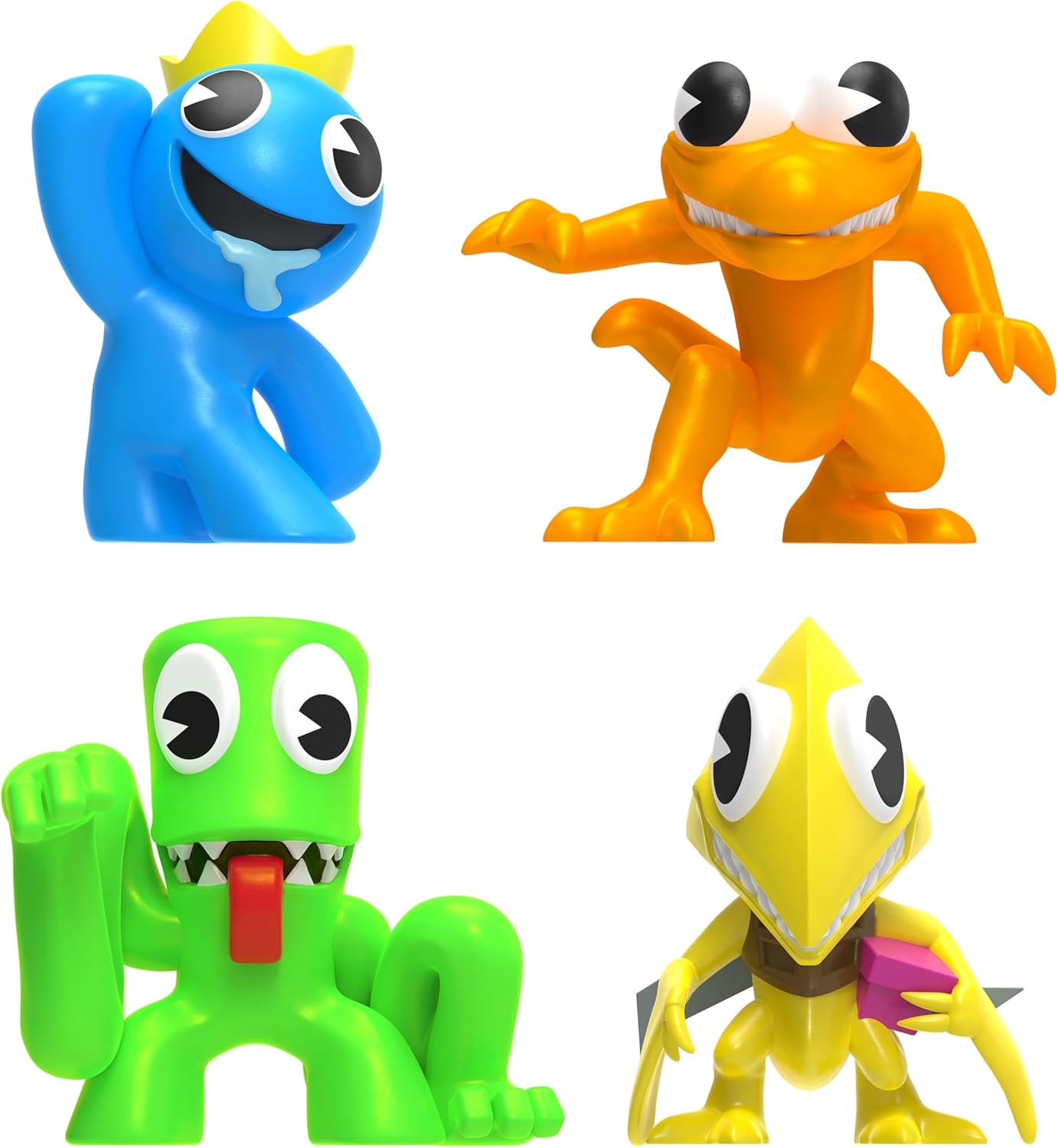 Rainbow Friends Series 2 Collector Figure 4-Pack - Neon