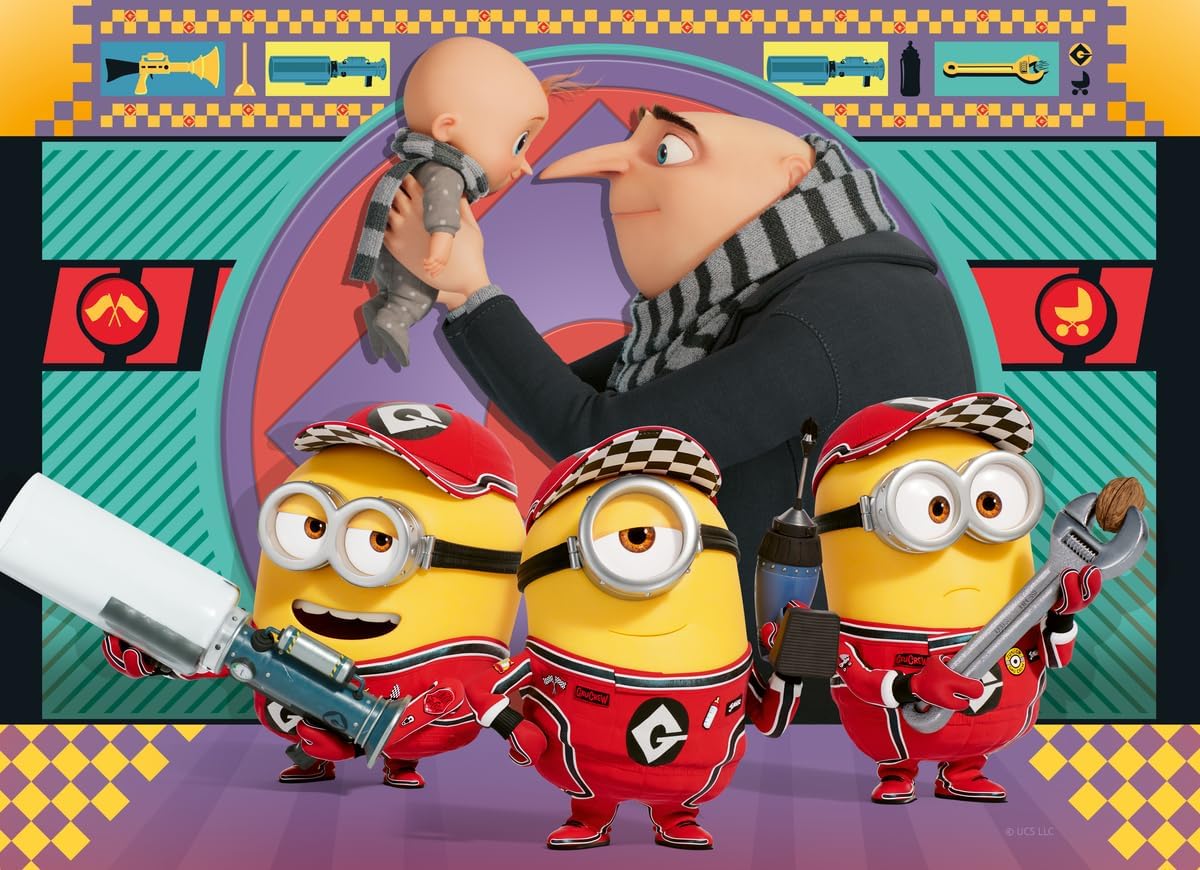 Ravensburger Despicable Me 4 - 4X 100-Piece Jigsaw Puzzle Bumper Pack