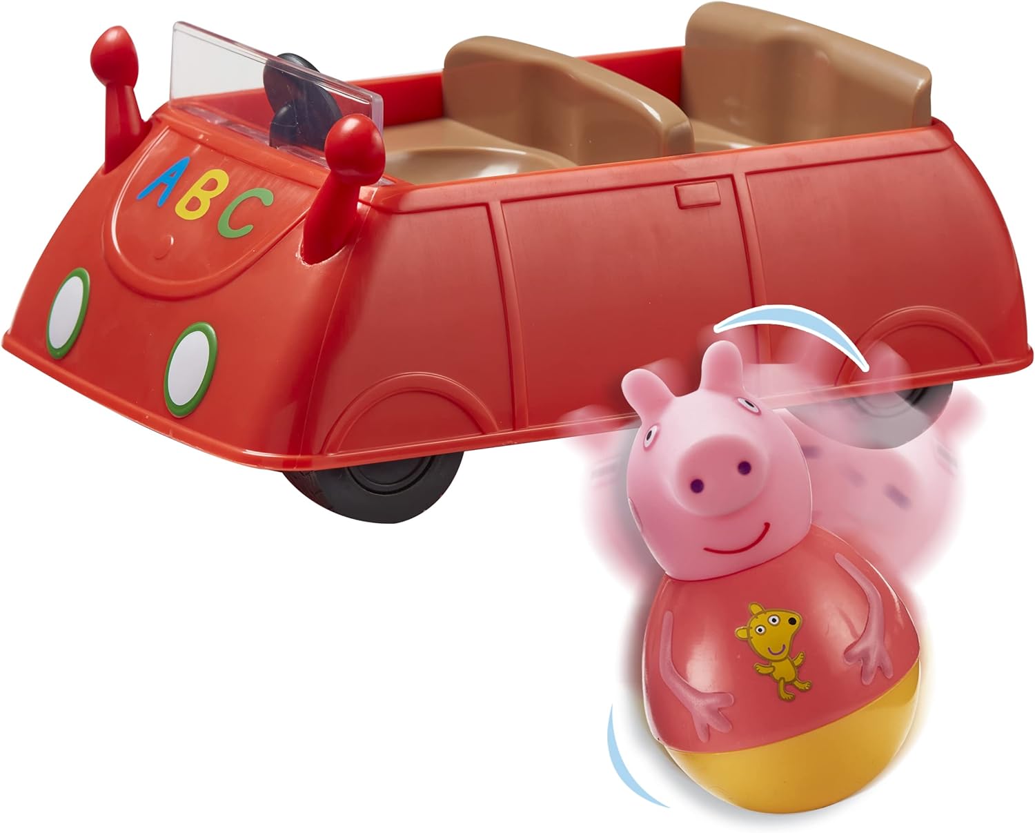 Weebles - Peppa Pig Push-Along Wobbily Car