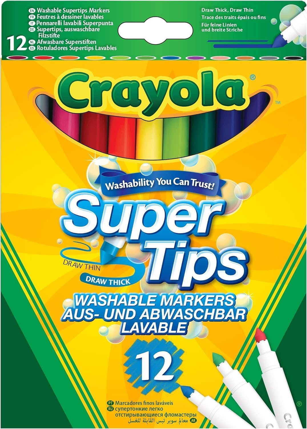 Crayola 12 Bright Supertips