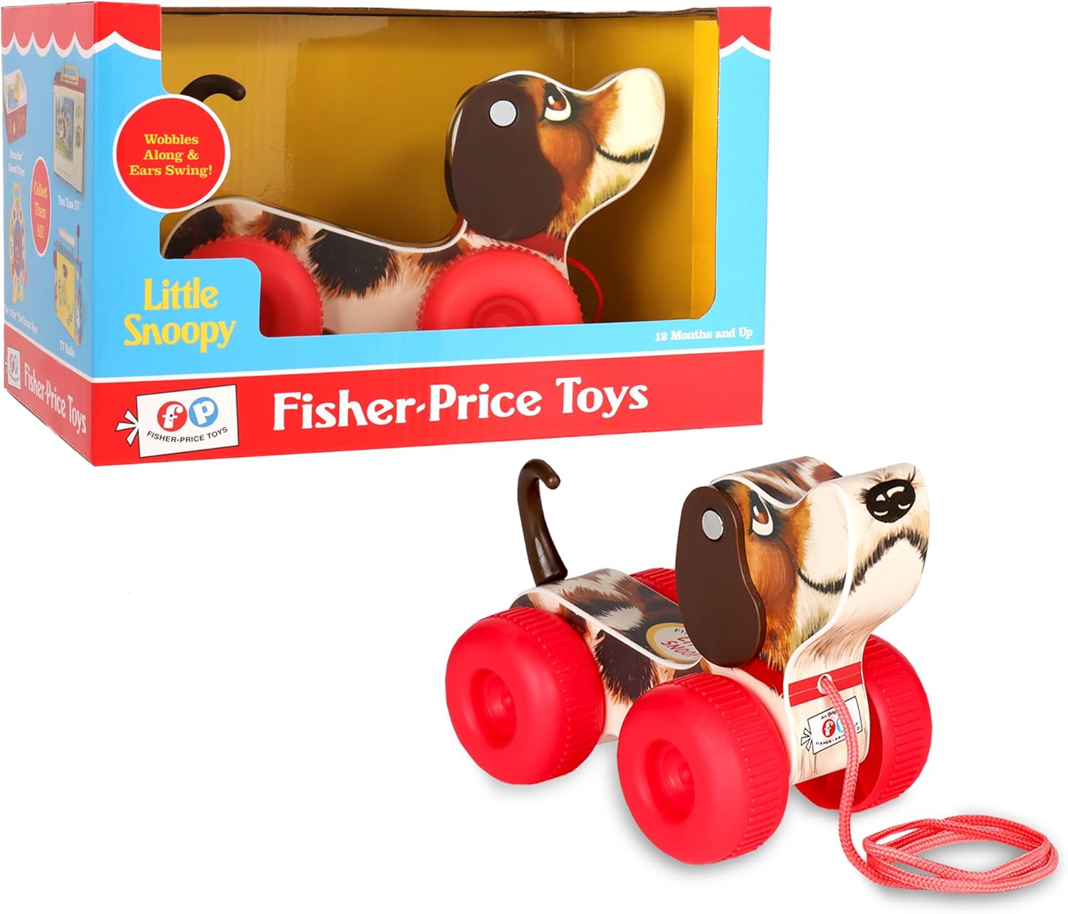 Fisher Price Classics Little Snoopy Pull Along Dog Toy