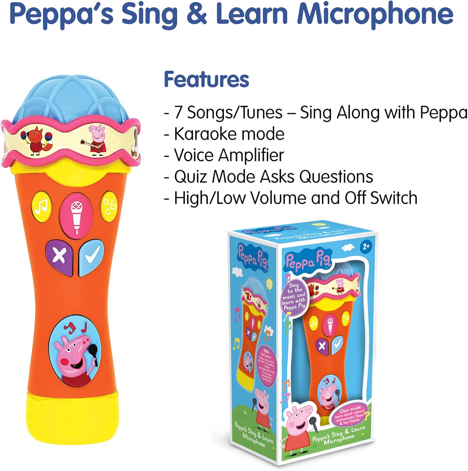 Peppa Pig Singalong And Learn Microphone Electronic Toy