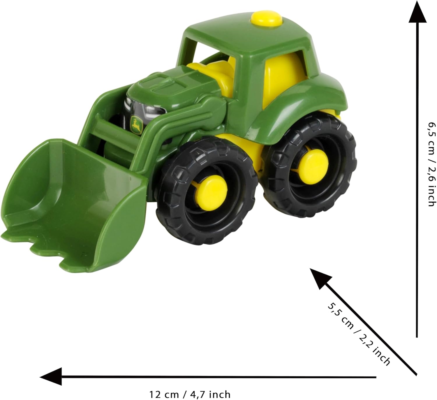 John Deere Mini Vehicles Assortment Tractor And Combine Harvester 1:50 Sturdy Sandpit Vehicle Made Of Robust, Recyclable Plastic