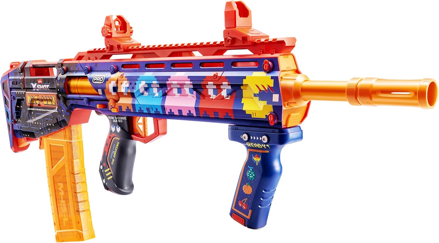 Zuru Xshot Skins Pro Series Pac-Man Long Shot (Includes 40 Darts)