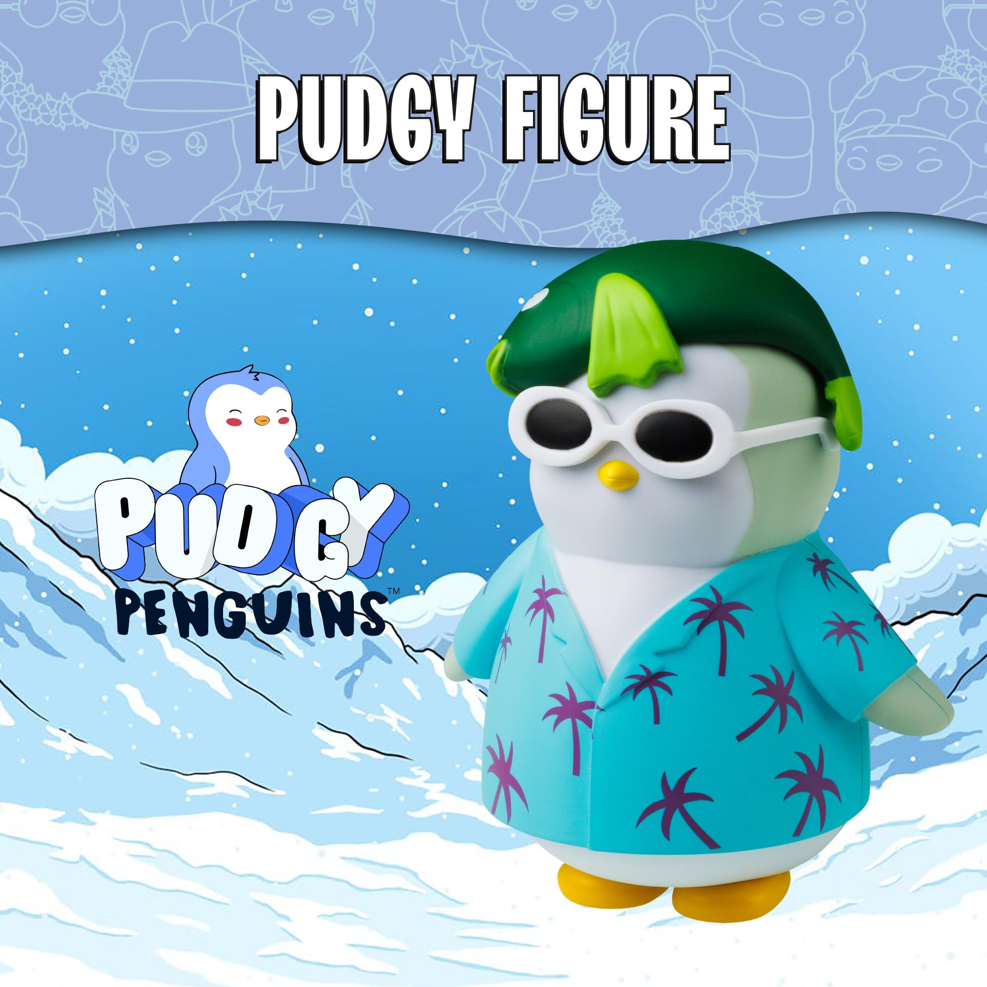 Pudgy Penguins Action Figure Fish Style