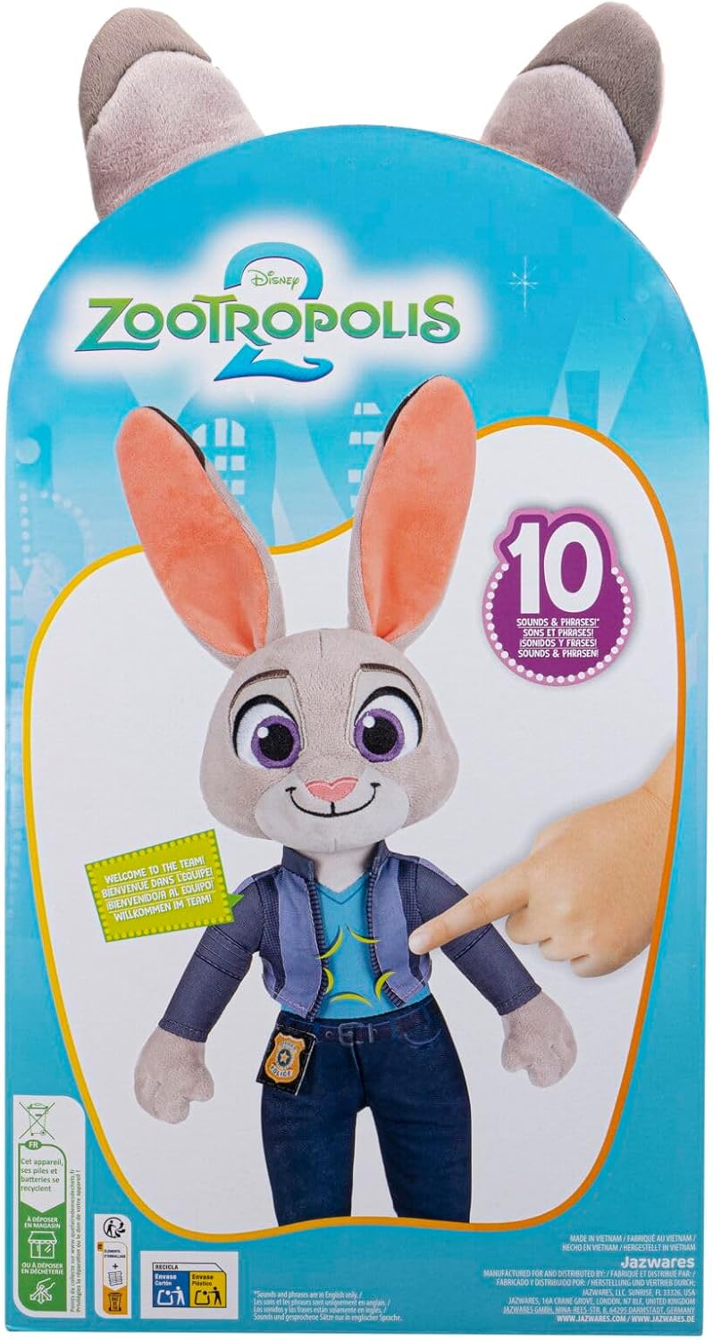 Disney Zootropolis 2 Talking Judy 25Cm Soft Toy