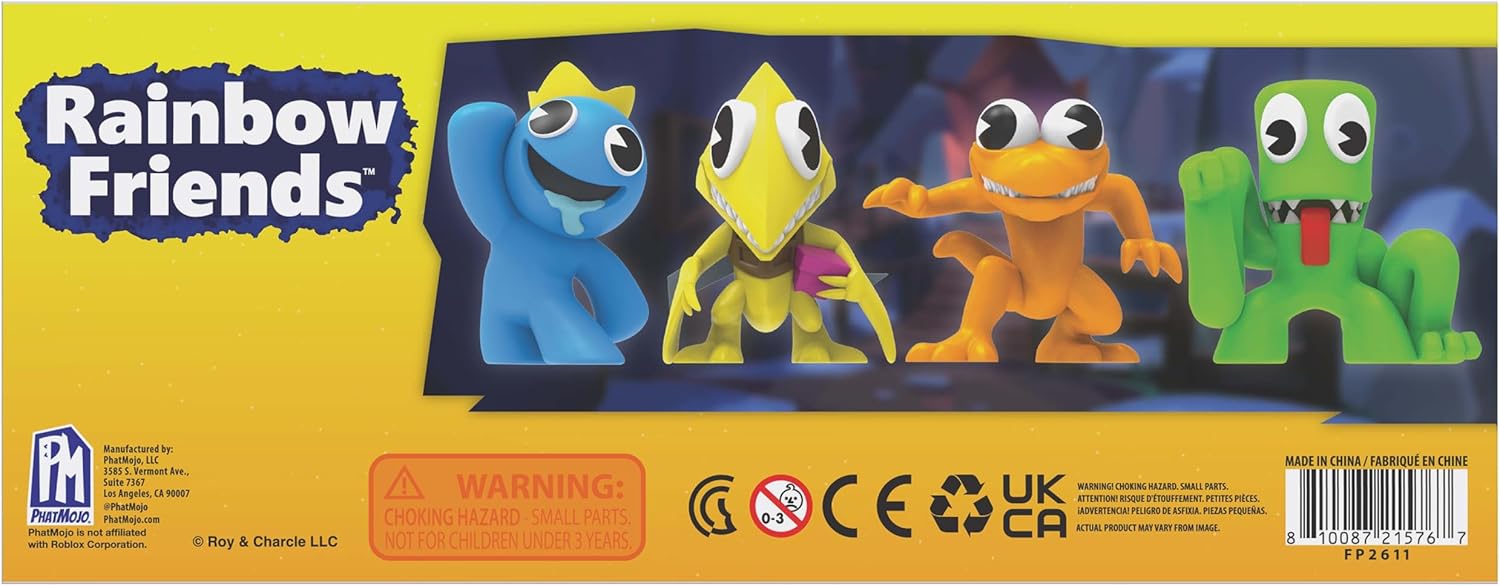 Rainbow Friends Series 2 Collector Figure 4-Pack - Neon