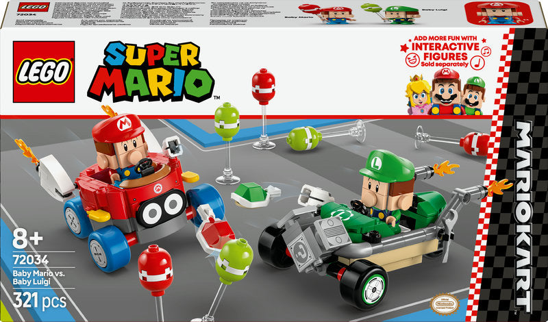 Lego® Super Mario™: Mario Kart™ – Baby Mario Vs. Baby Luigi Toy 72034