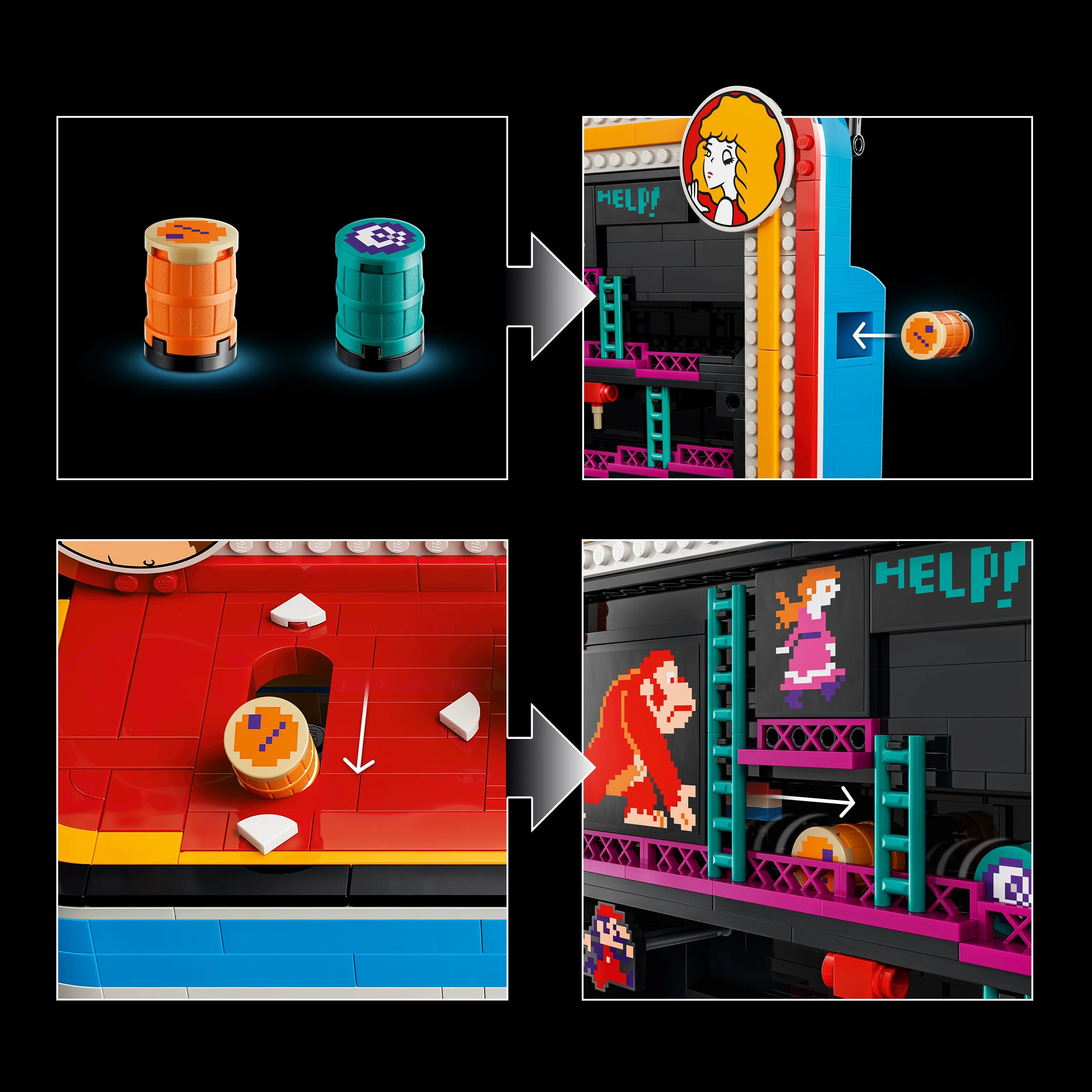 Lego Donkey Kong Arcade Building Set For Adults 72051