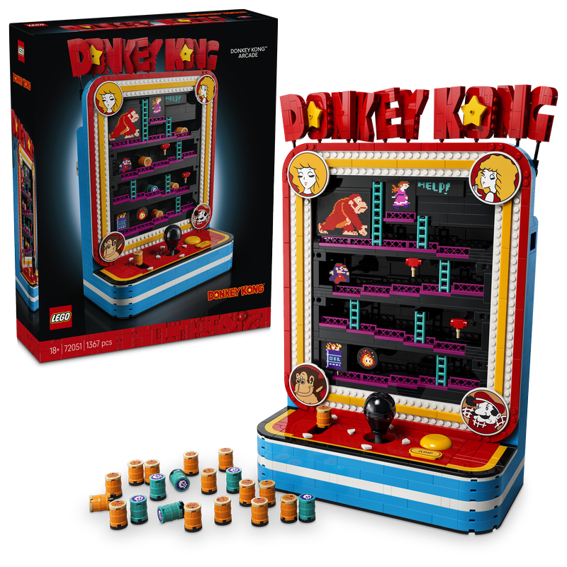 Lego Donkey Kong Arcade Building Set For Adults 72051