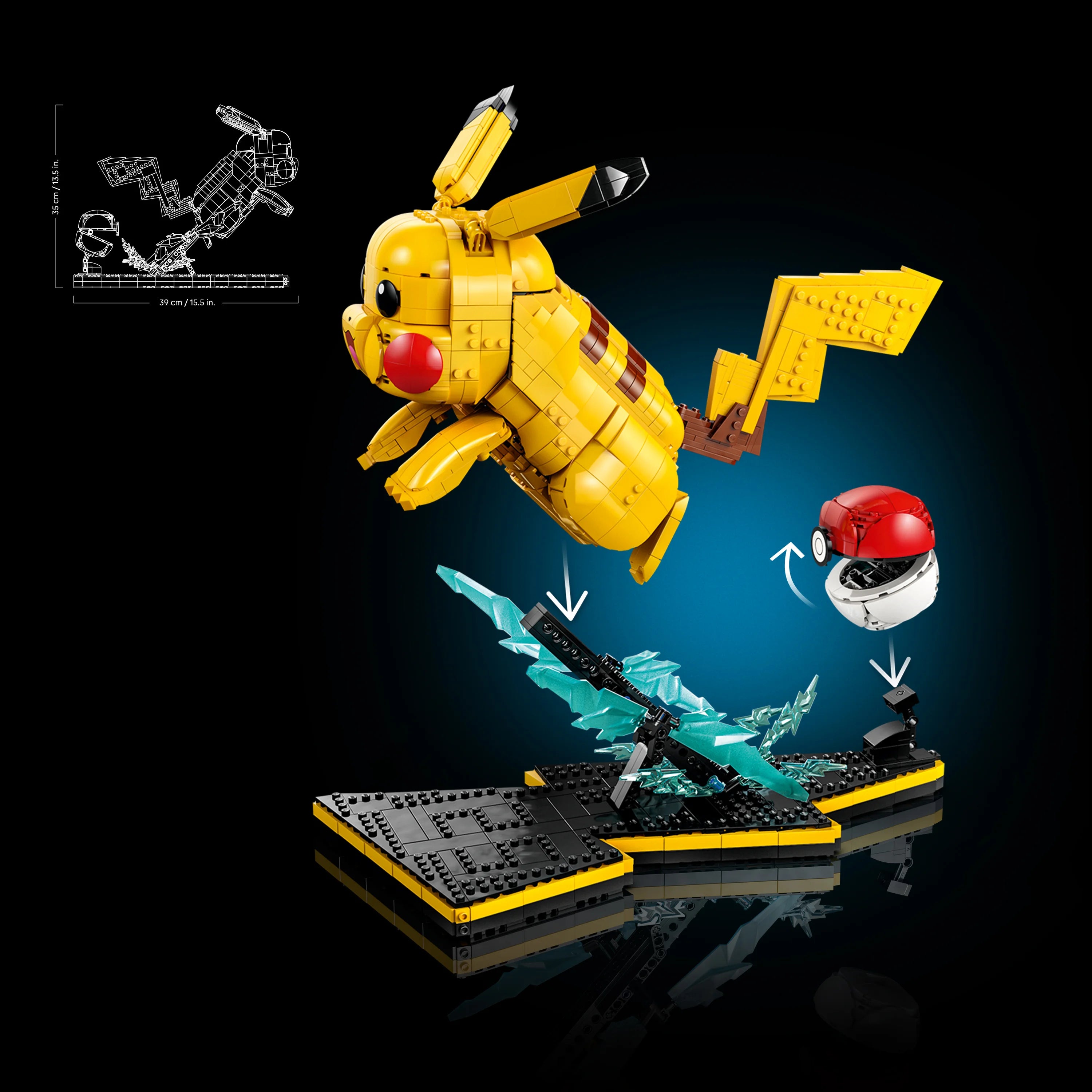 Lego Pokémon Pikachu And Poké Ball Model Kit 72152