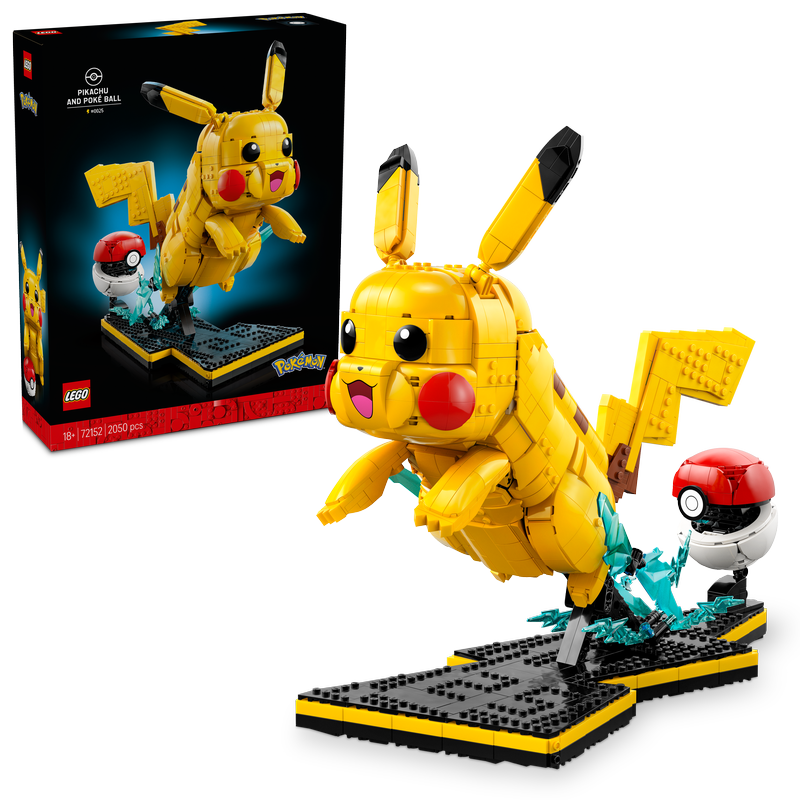 Lego Pokémon Pikachu And Poké Ball Model Kit 72152