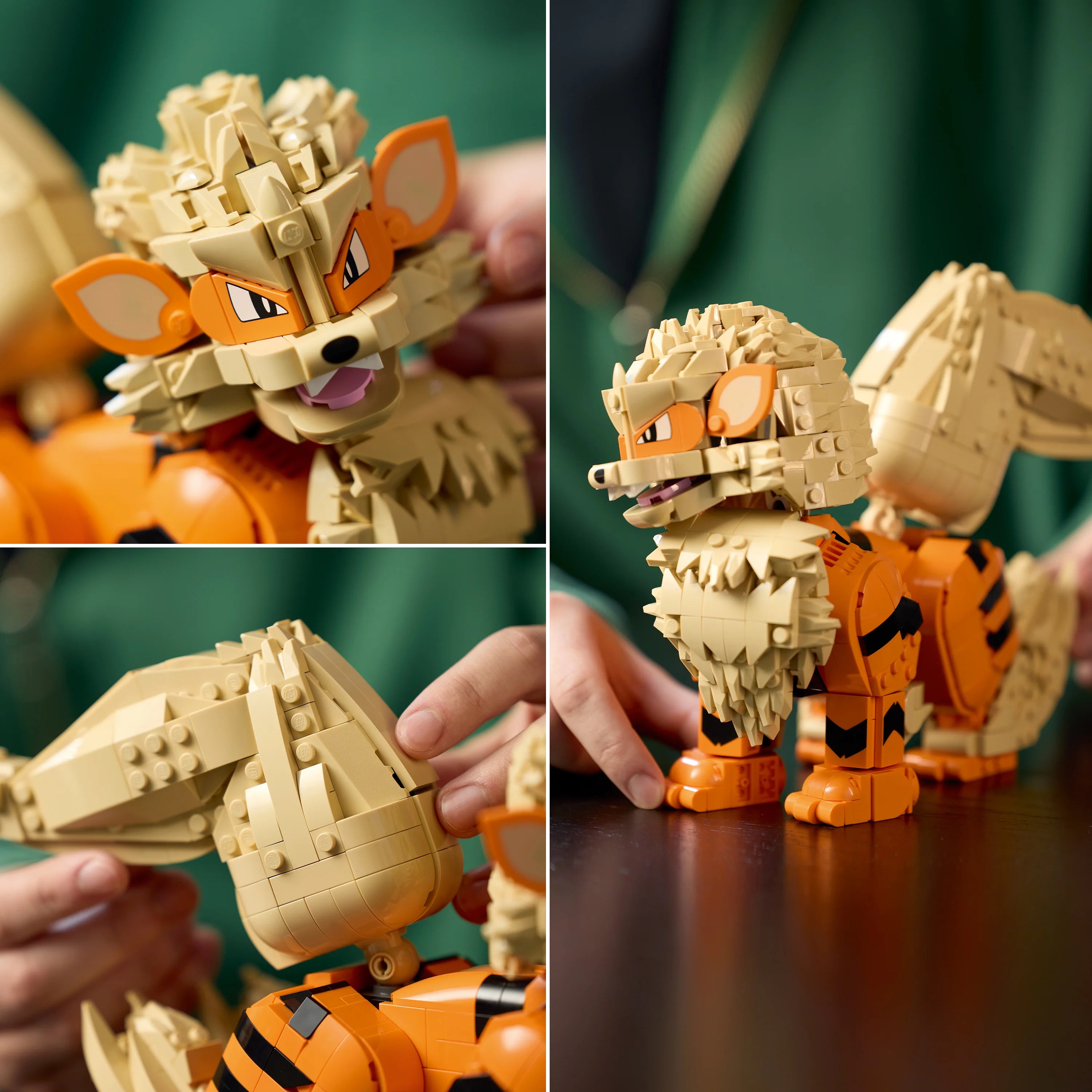Lego Pokémon Arcanine Figure Building Set 72160