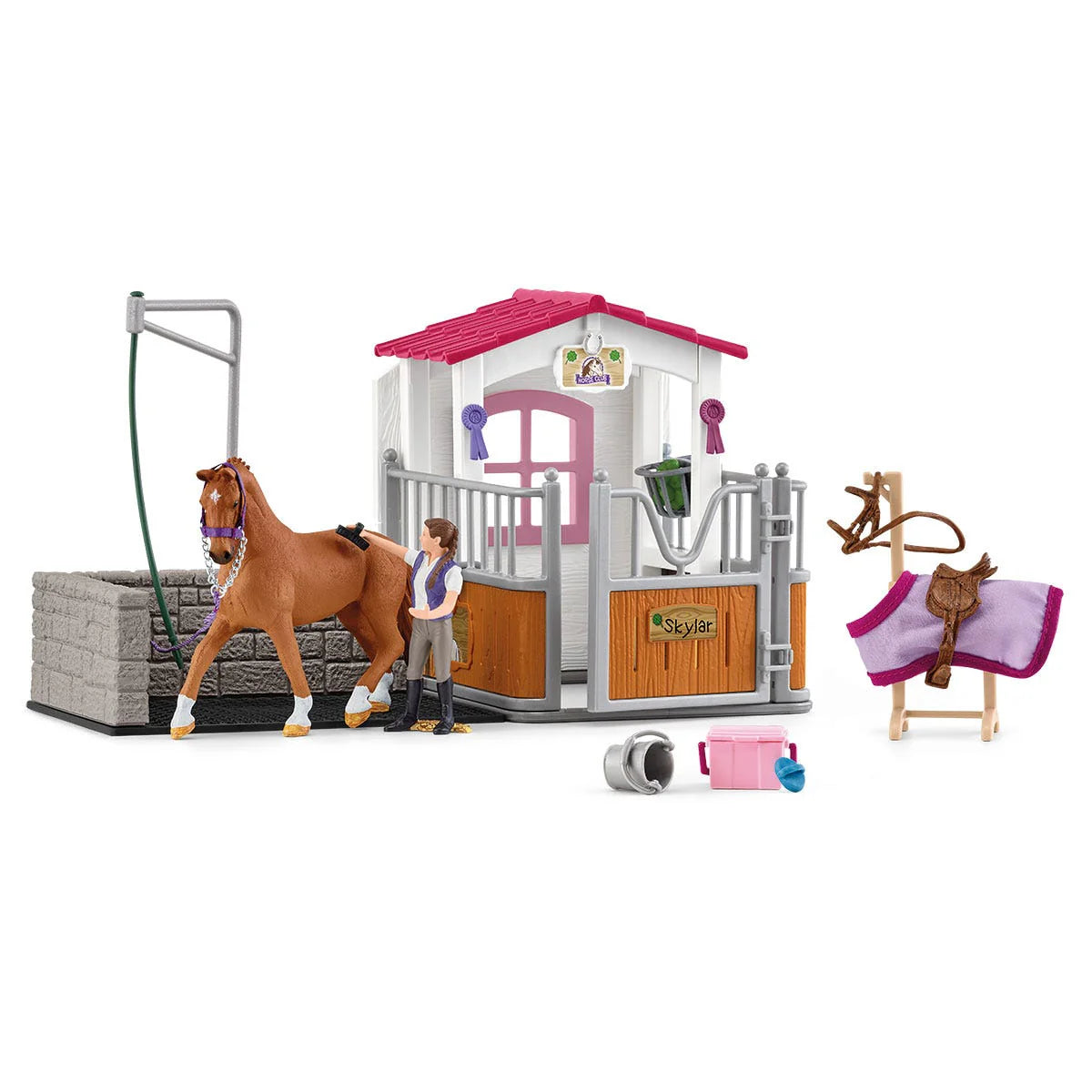 Schleich Horse Club 72177 Horsebox With Horse Club Washing Area
