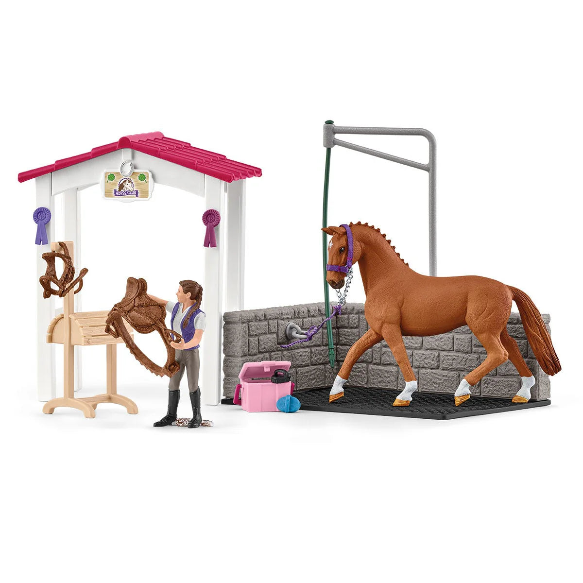 Schleich Horse Club 72177 Horsebox With Horse Club Washing Area