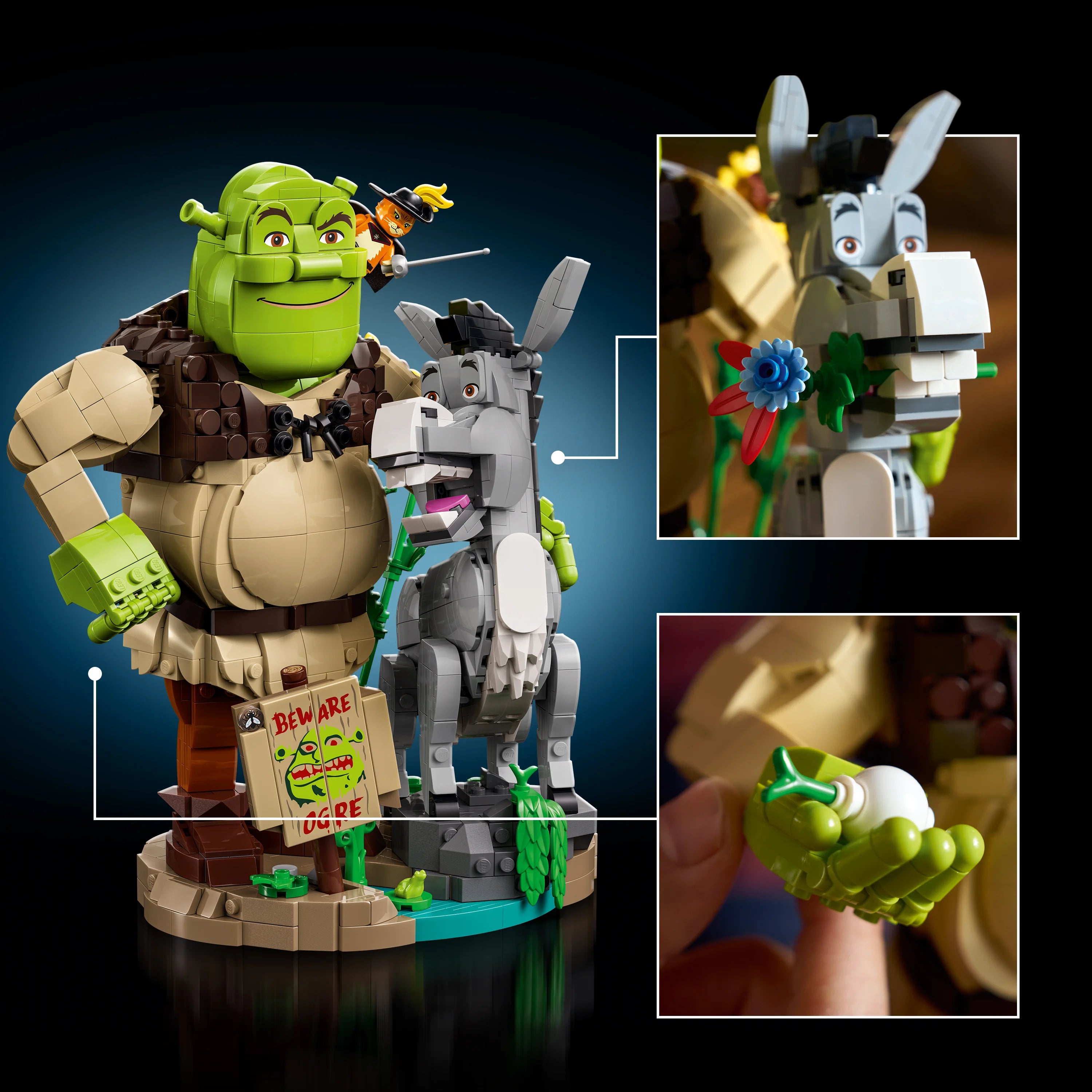 Lego Shrek: Shrek, Donkey & Puss In Boots Set 72423