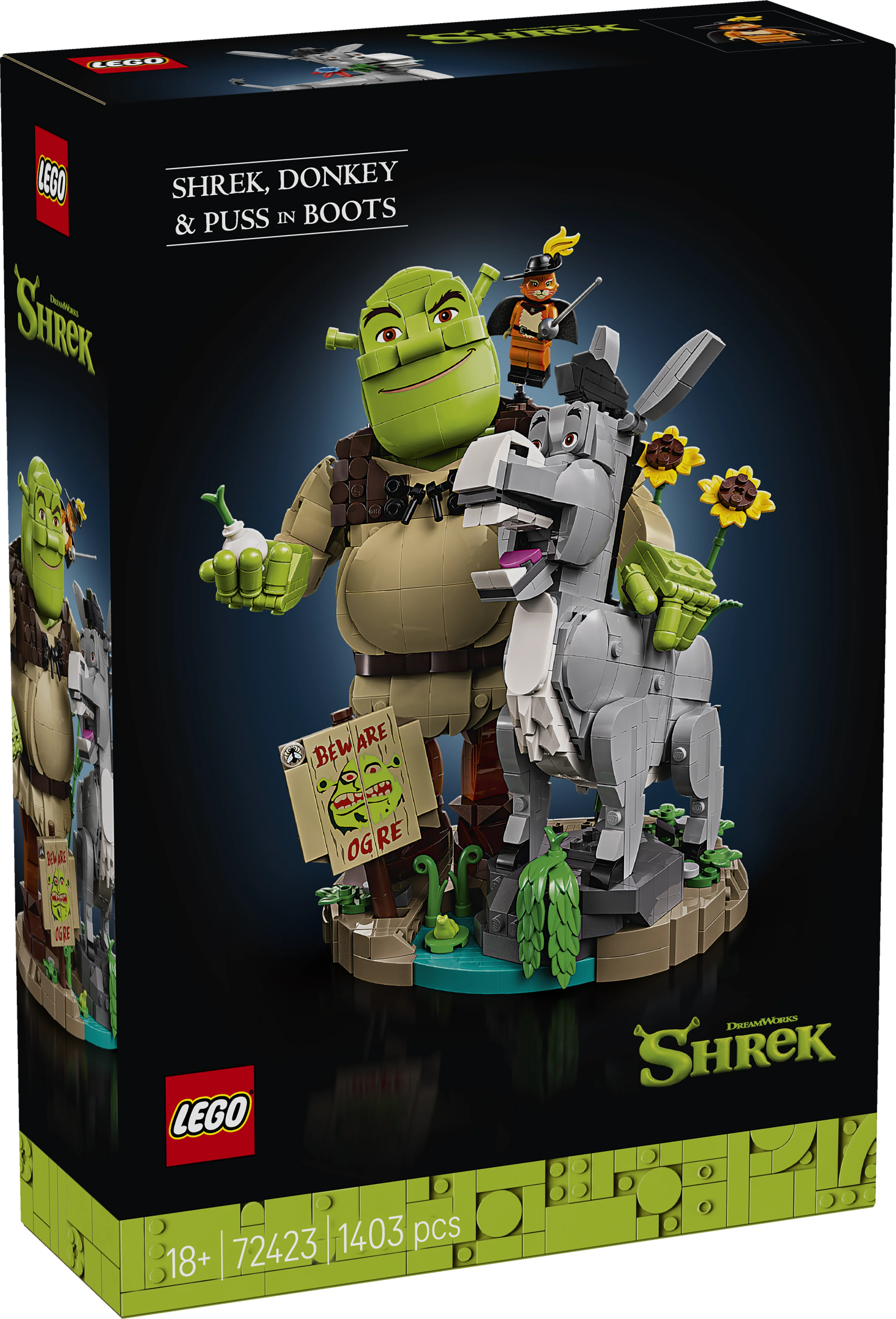 Lego Shrek: Shrek, Donkey & Puss In Boots Set 72423
