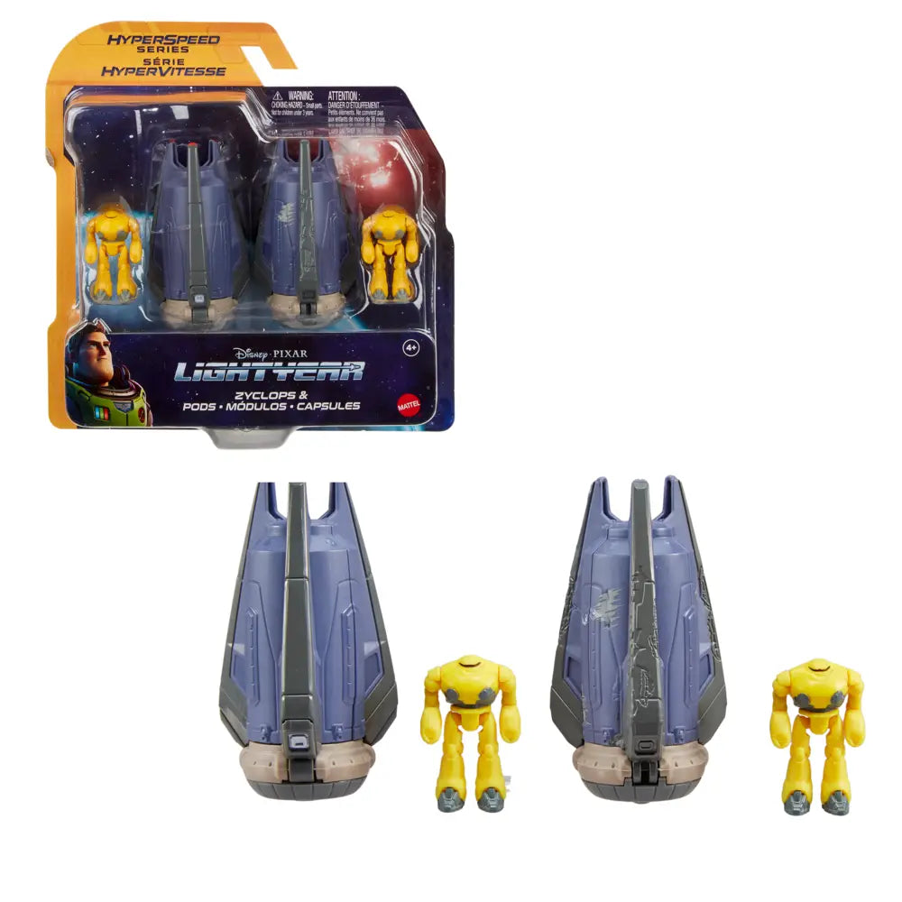 Disney Pixar Lightyear Hyperspeed Series Pods And Zyclops Figures