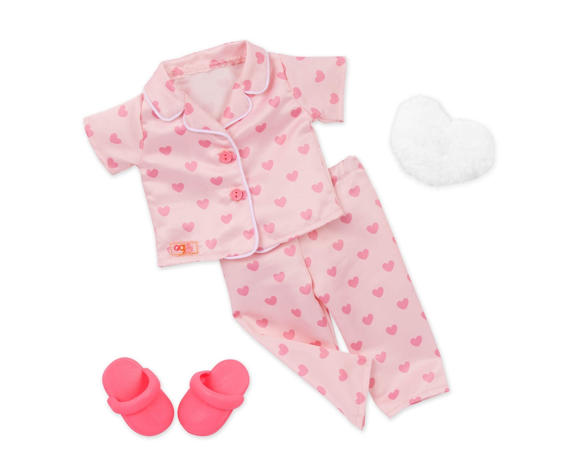 Our Generation Tanisha 18-Inch Sleepover Doll In Matching Pink Pjs