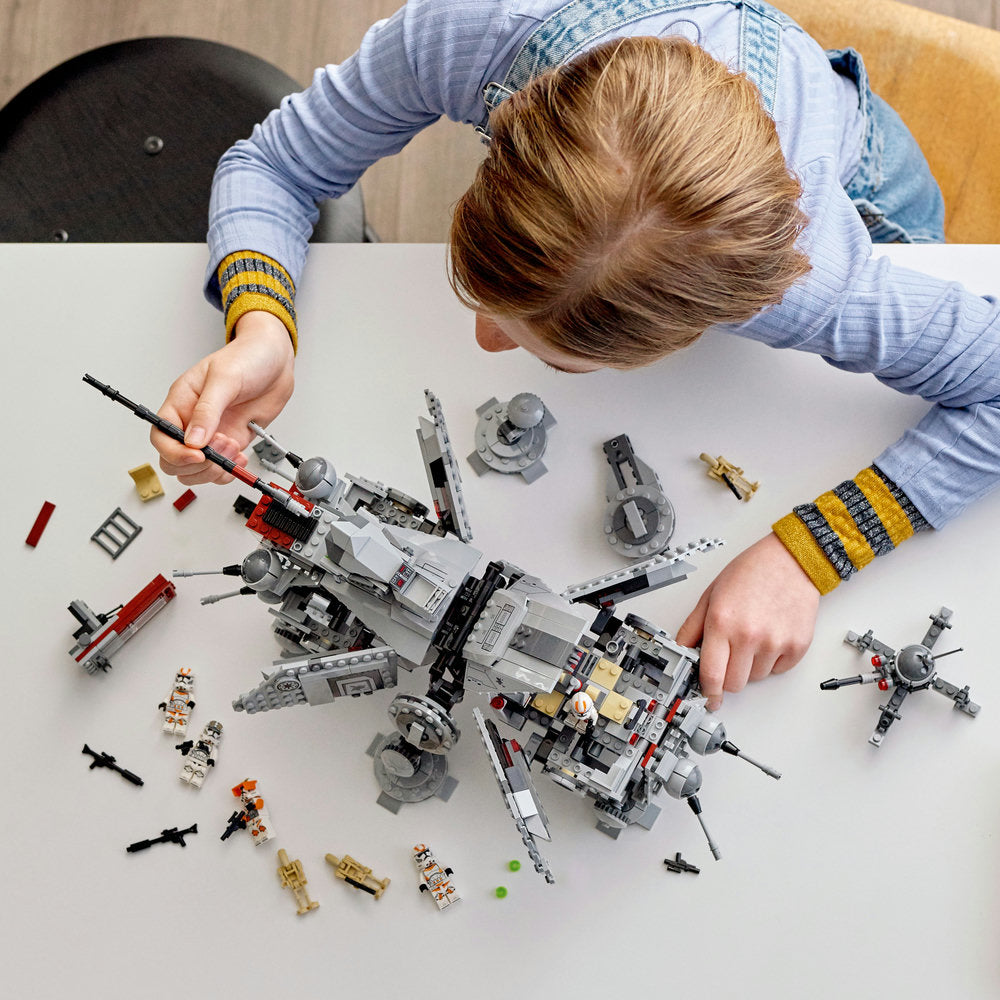 Lego 75337 Star Wars At-Te Walker Set With Droid Figures