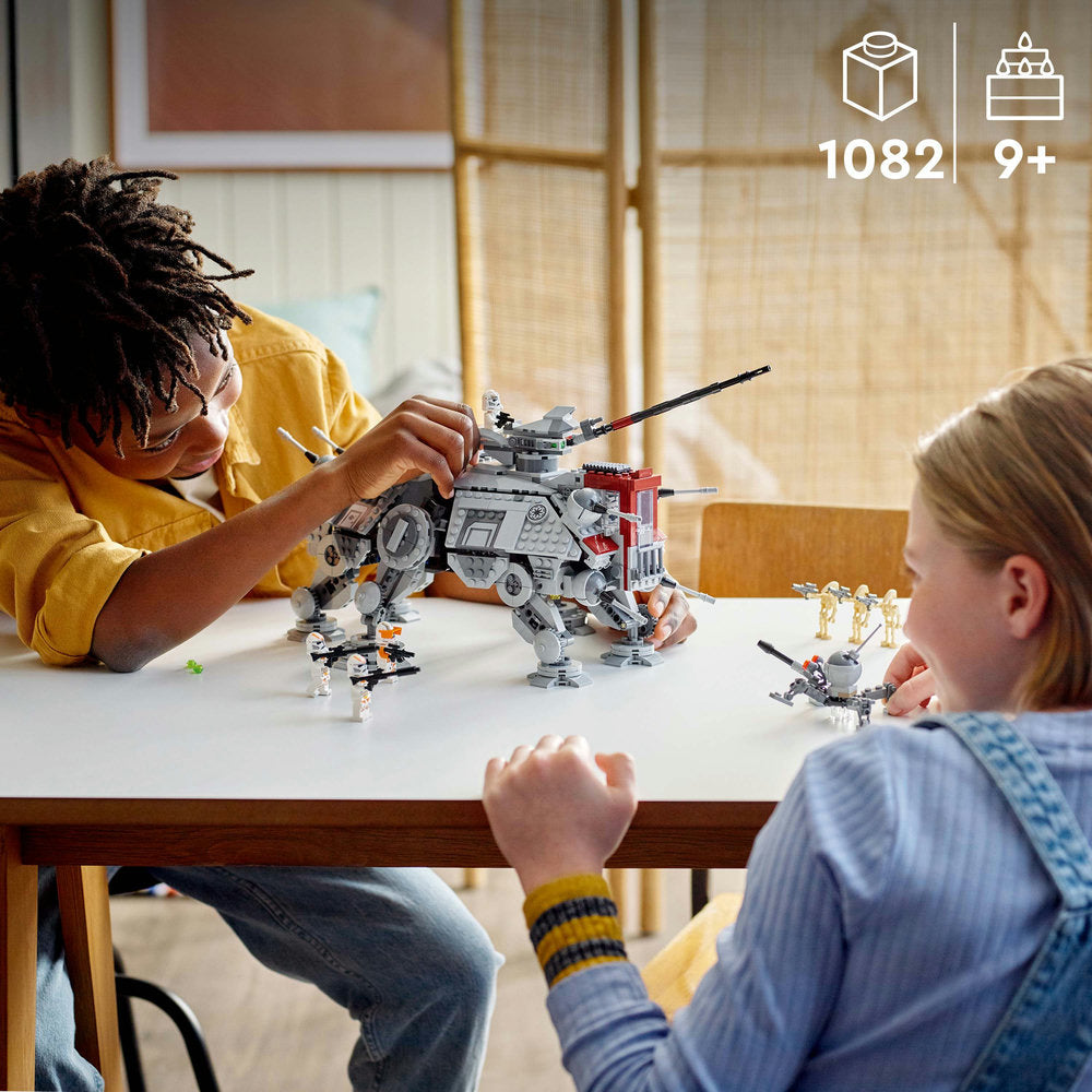 Lego 75337 Star Wars At-Te Walker Set With Droid Figures