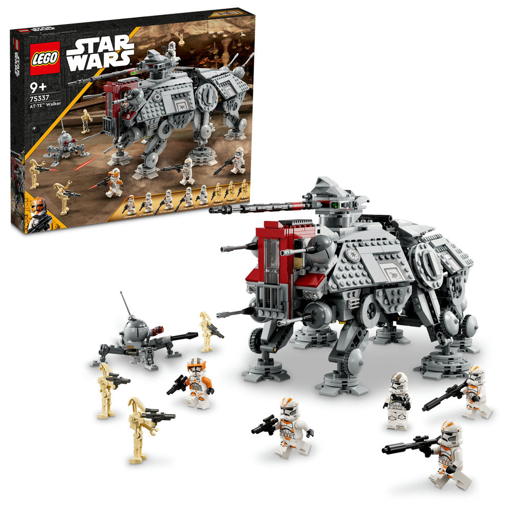 Lego 75337 Star Wars At-Te Walker Set With Droid Figures