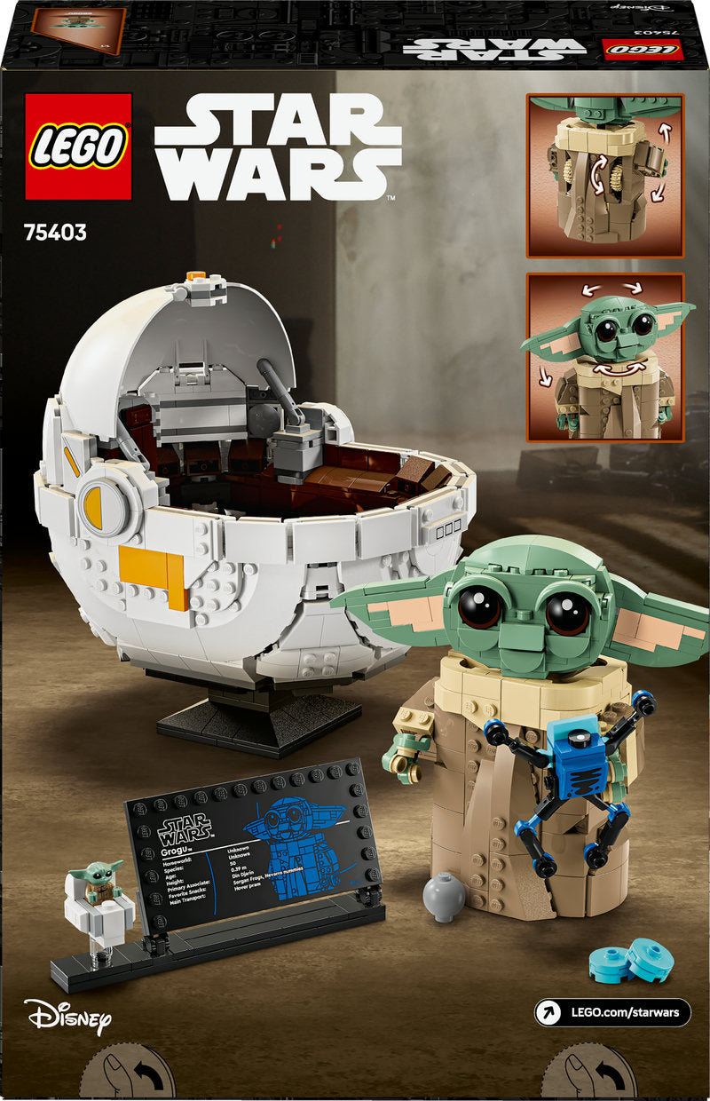 Lego® Star Wars: The Mandalorian™ Grogu™ With Hover Pram 75403