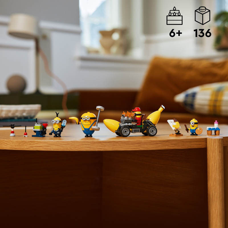 Lego Despicable Me 75580 Minions And Banana Car Toy Set