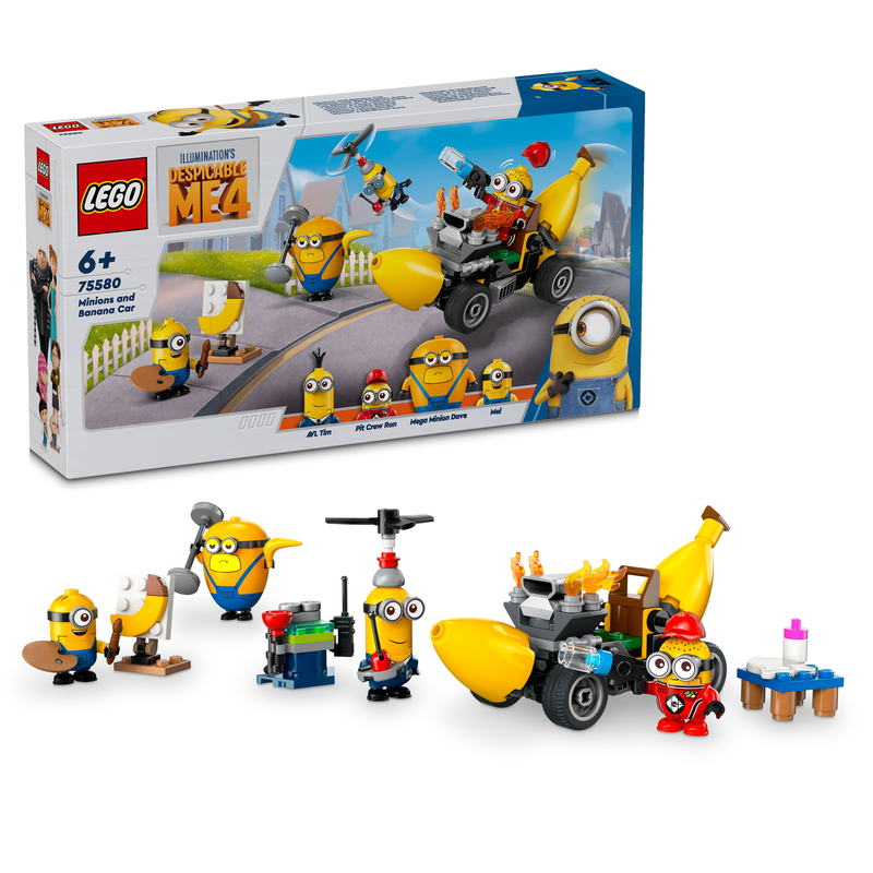 Lego Despicable Me 75580 Minions And Banana Car Toy Set