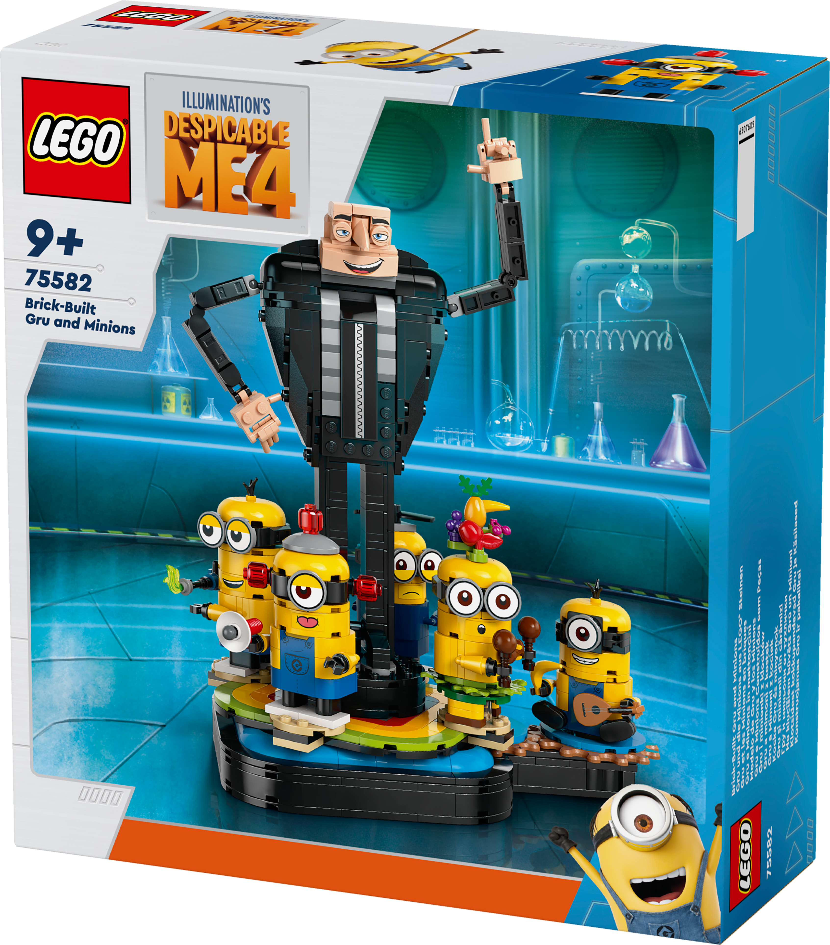 Lego Despicable Me 4 75582 Brick-Built Gru And Minions Set