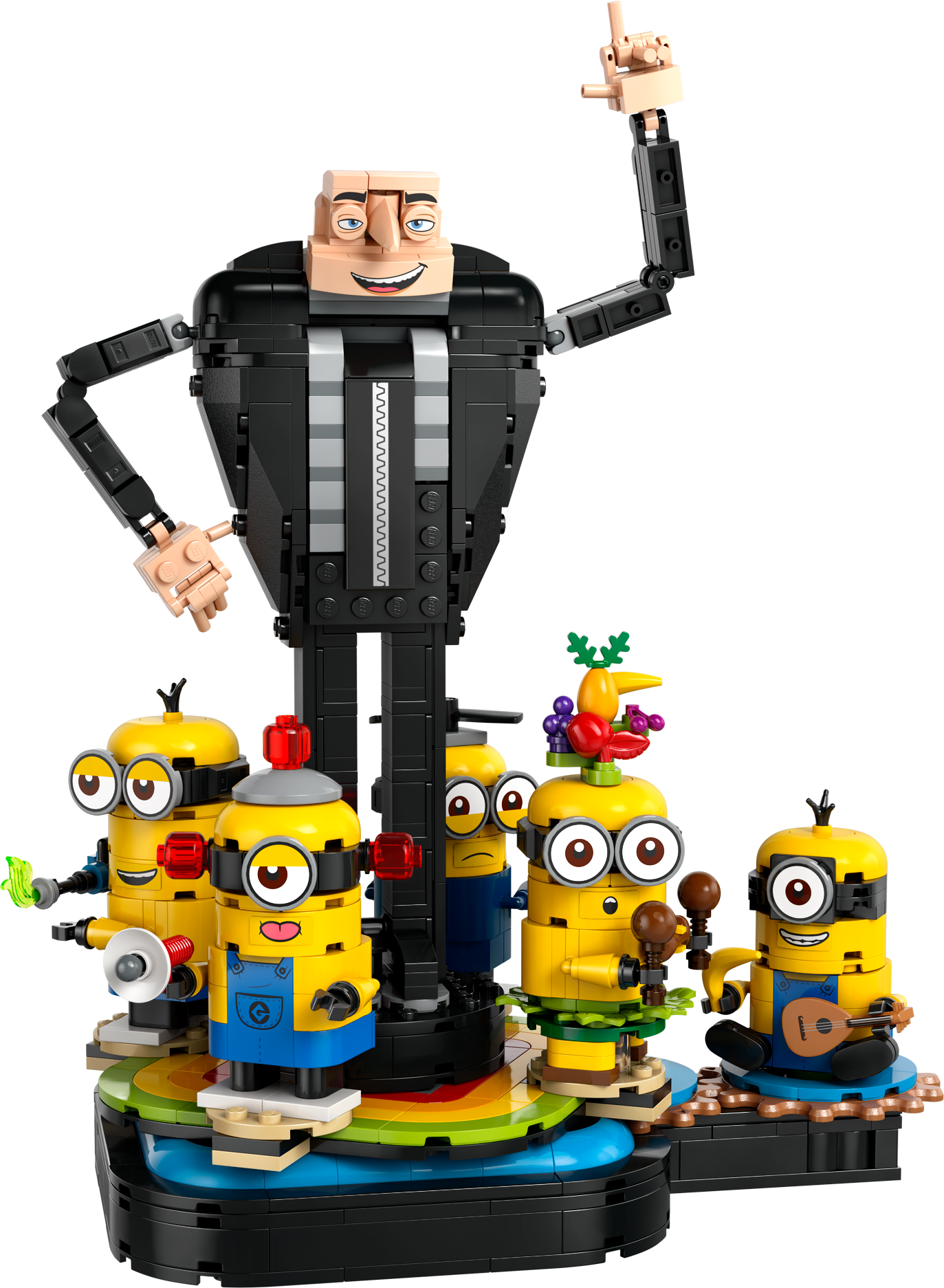 Lego Despicable Me 4 75582 Brick-Built Gru And Minions Set