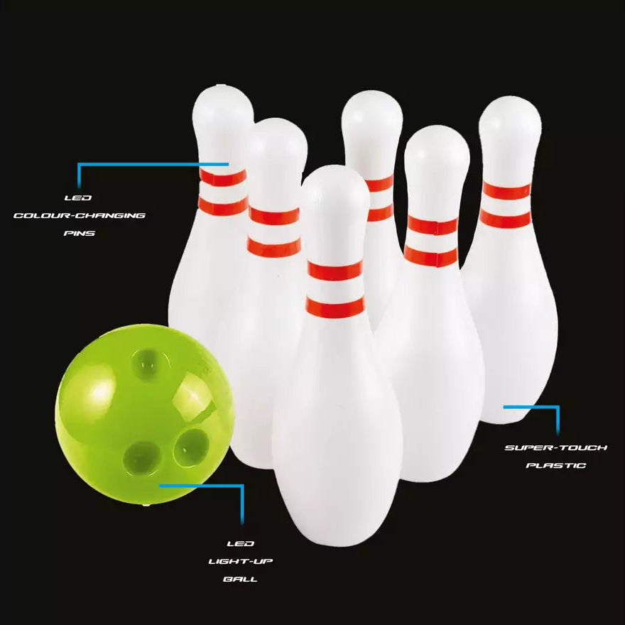 Glow In The Dark Bowling Set With Led Lights
